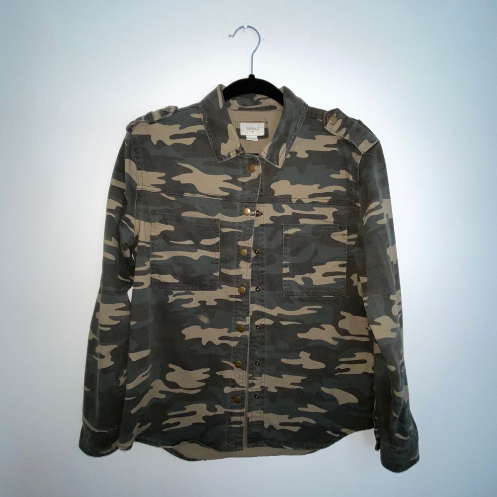 Camouflage Jean Jacket